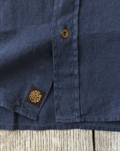 Indigofera Delray Shirt Linen Canvas Mood Indigo