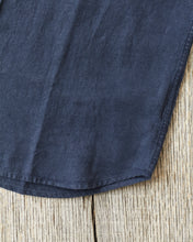 Indigofera Delray Shirt Linen Canvas Mood Indigo