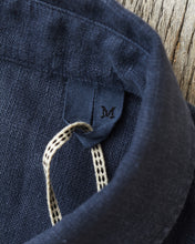 Indigofera Delray Shirt Linen Canvas Mood Indigo