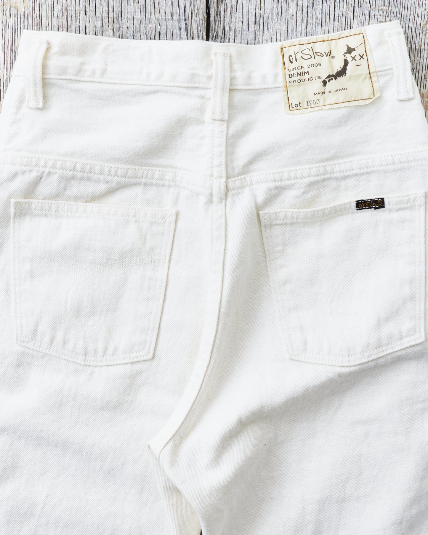 OrSlow Women's Jasmine Curved Seam Jeans White