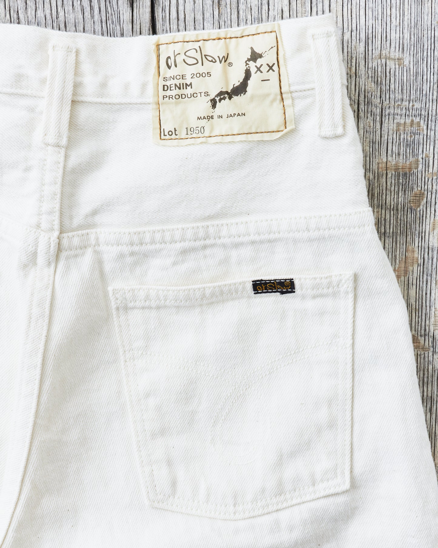 OrSlow Women's Jasmine Curved Seam Jeans White