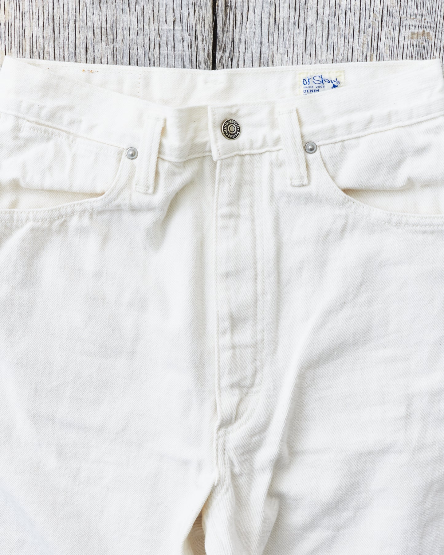 OrSlow Women's Jasmine Curved Seam Jeans White