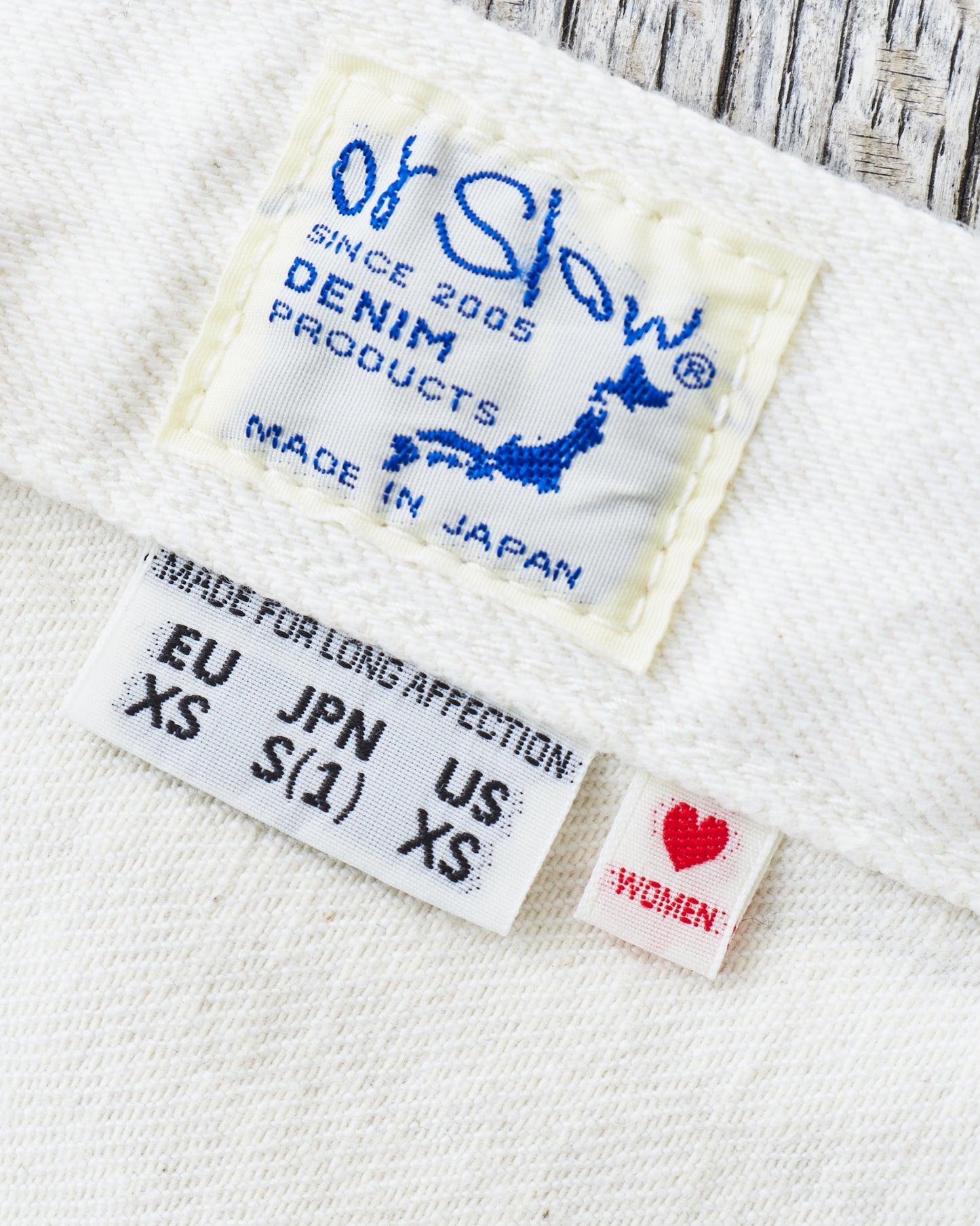 OrSlow Women's Jasmine Curved Seam Jeans White