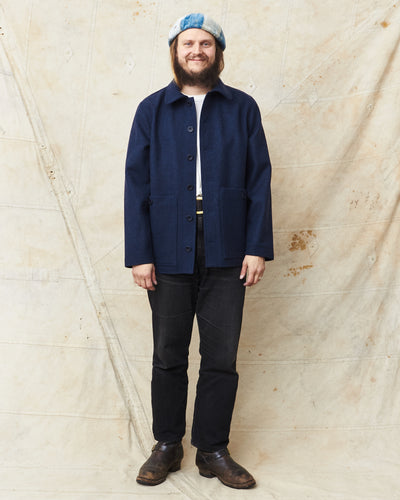 Jernvirke Highwind Felted Wool Jacket Navy