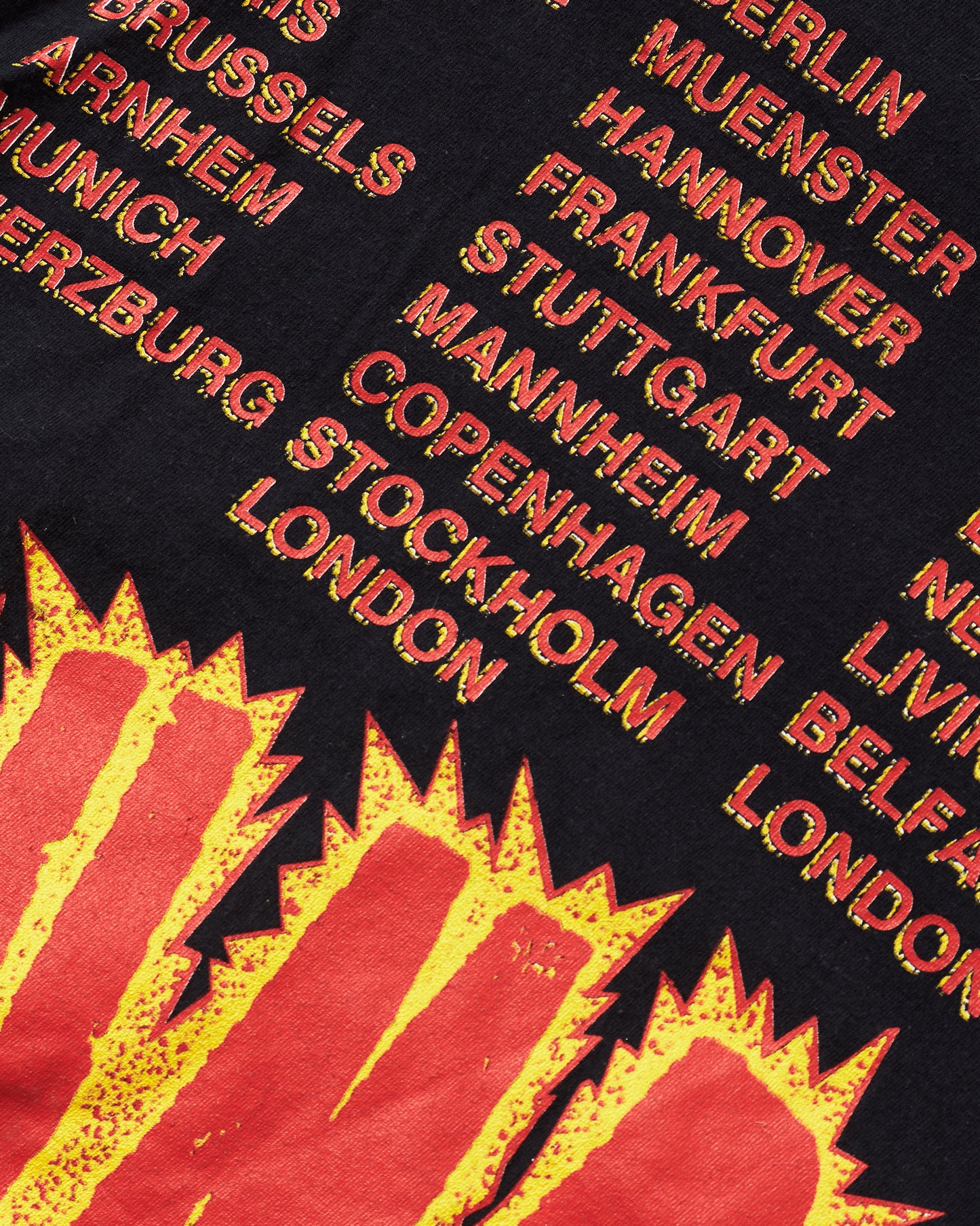 Vintage Aerosmith European Concert Tour 1989 T-Shirt
