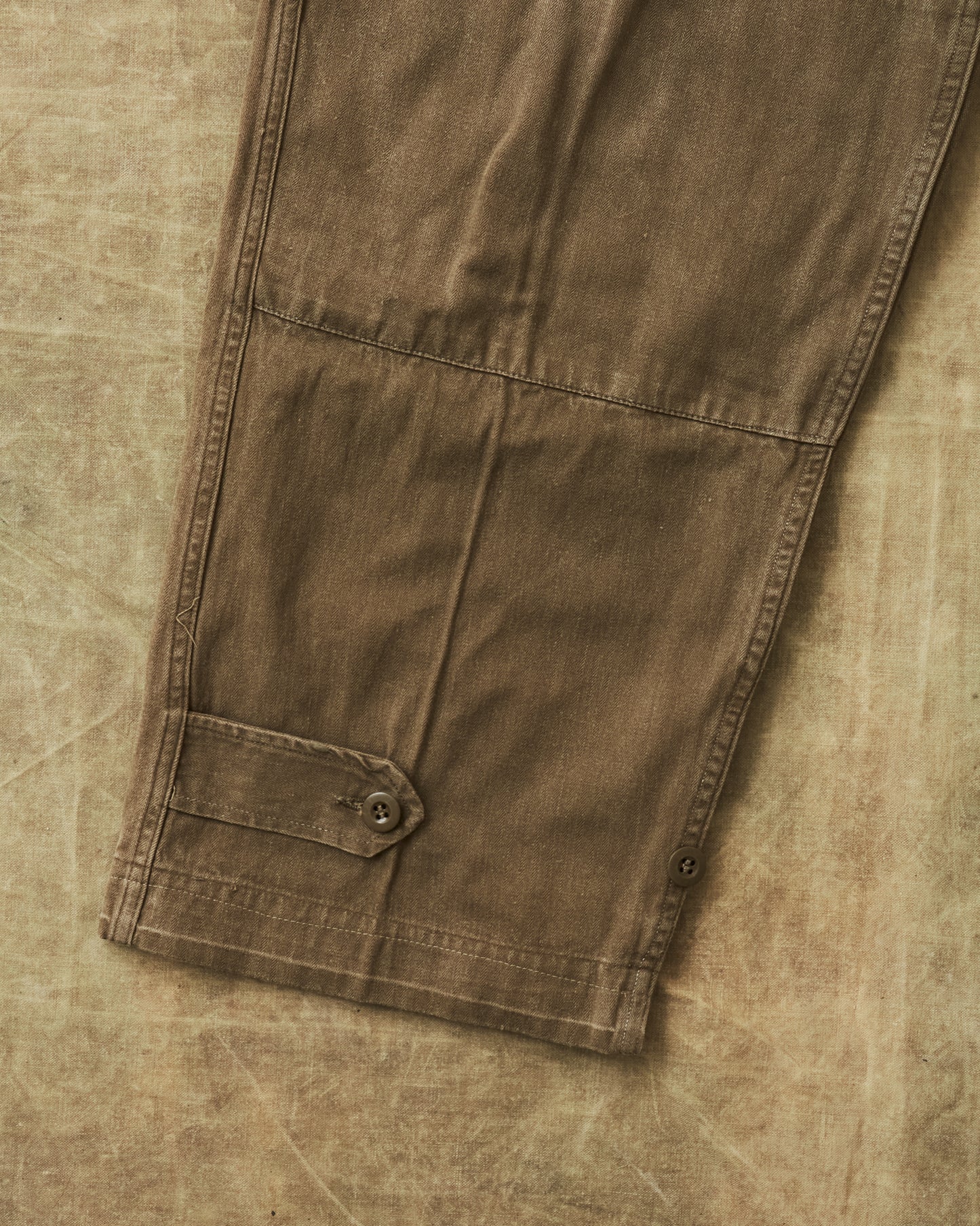 Vintage French Army M-47 HBT Twill Cargo Pants