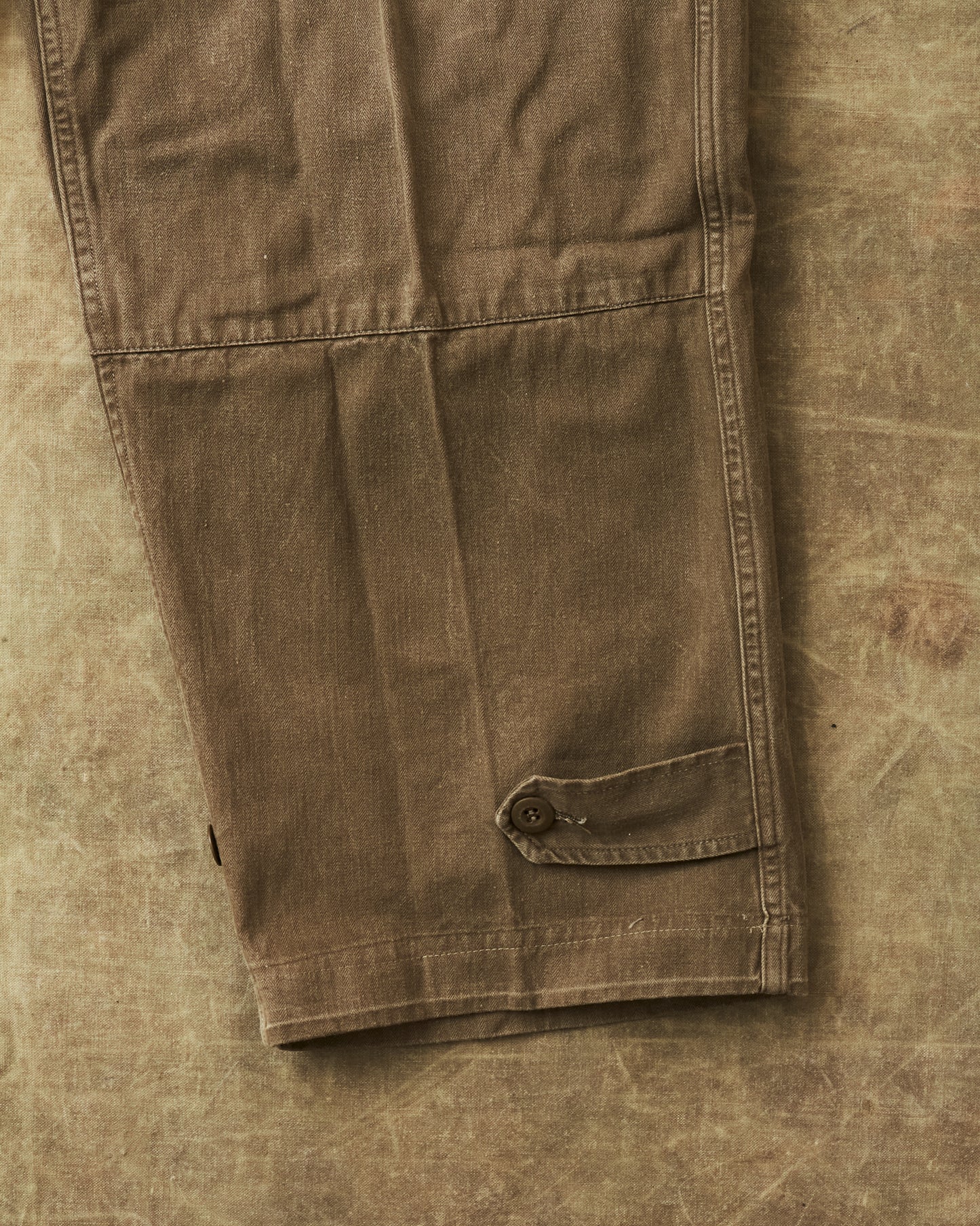 Vintage French Army M-47 HBT Twill Cargo Pants