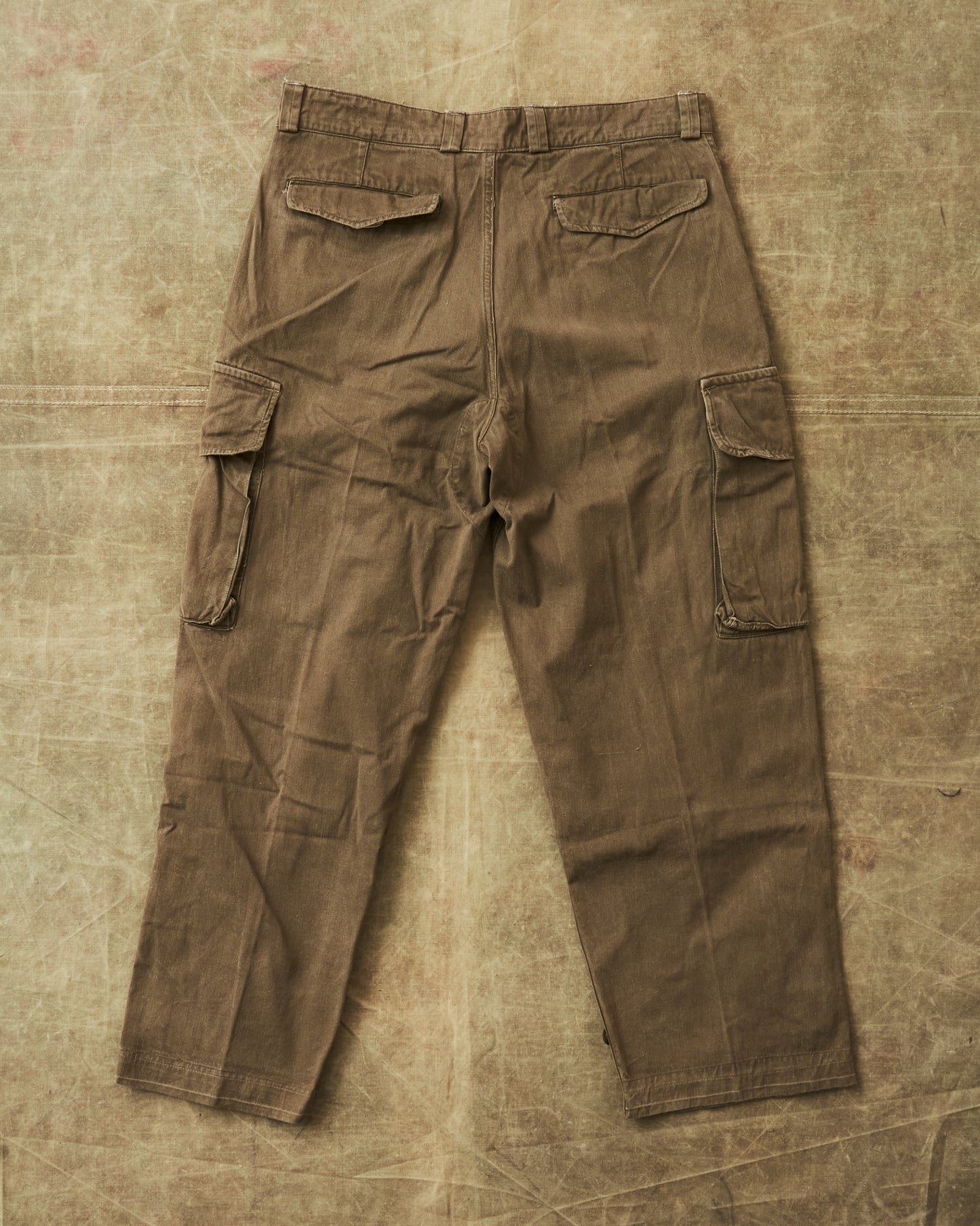 Vintage French Army M-47 HBT Twill Cargo Pants