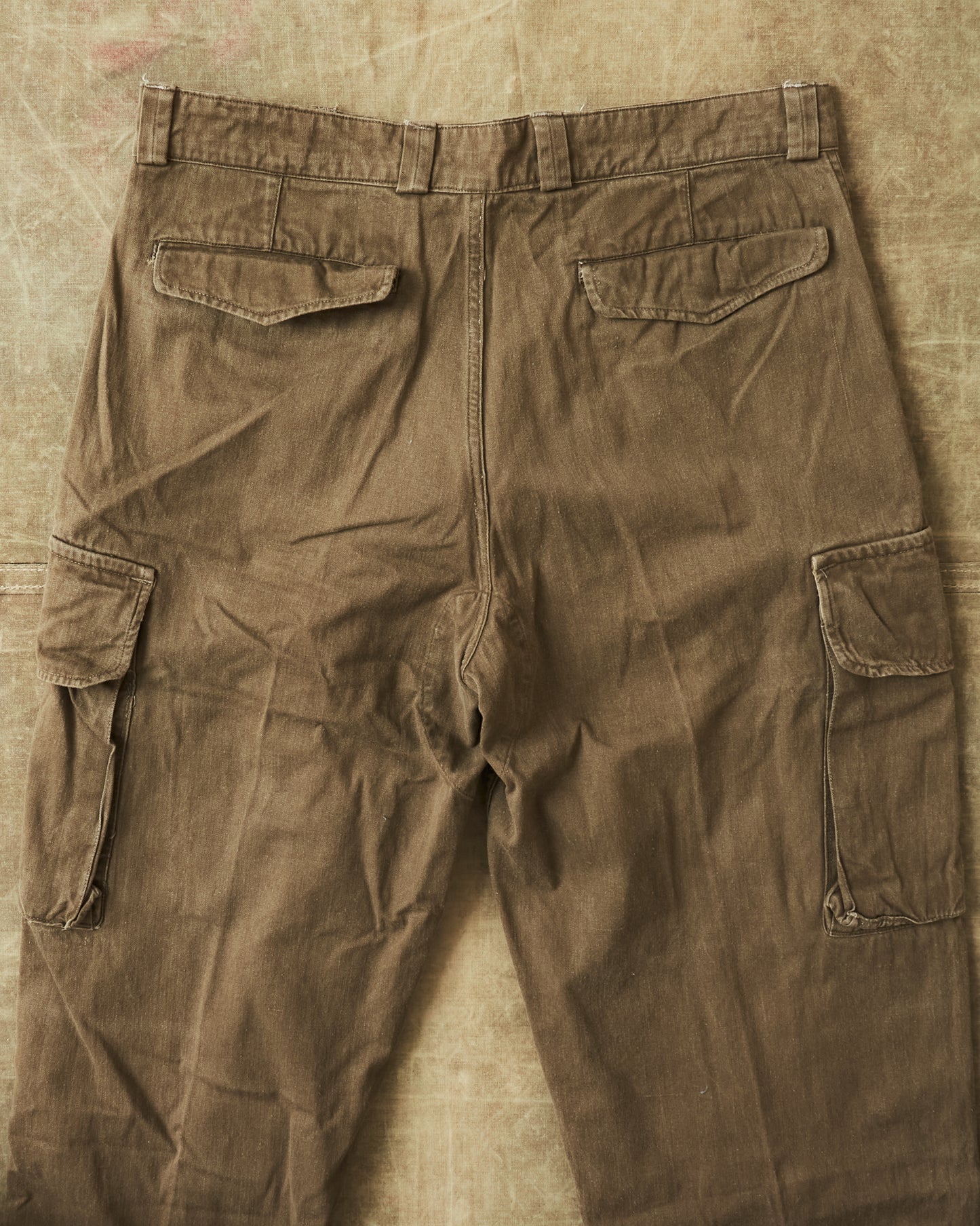 Vintage French Army M-47 HBT Twill Cargo Pants