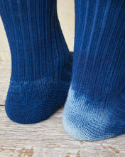 Tender Rib Socks Wool Yarn Achilles' Heel Indigo Dyed