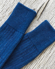 Tender Rib Socks Wool Yarn Achilles' Heel Indigo Dyed