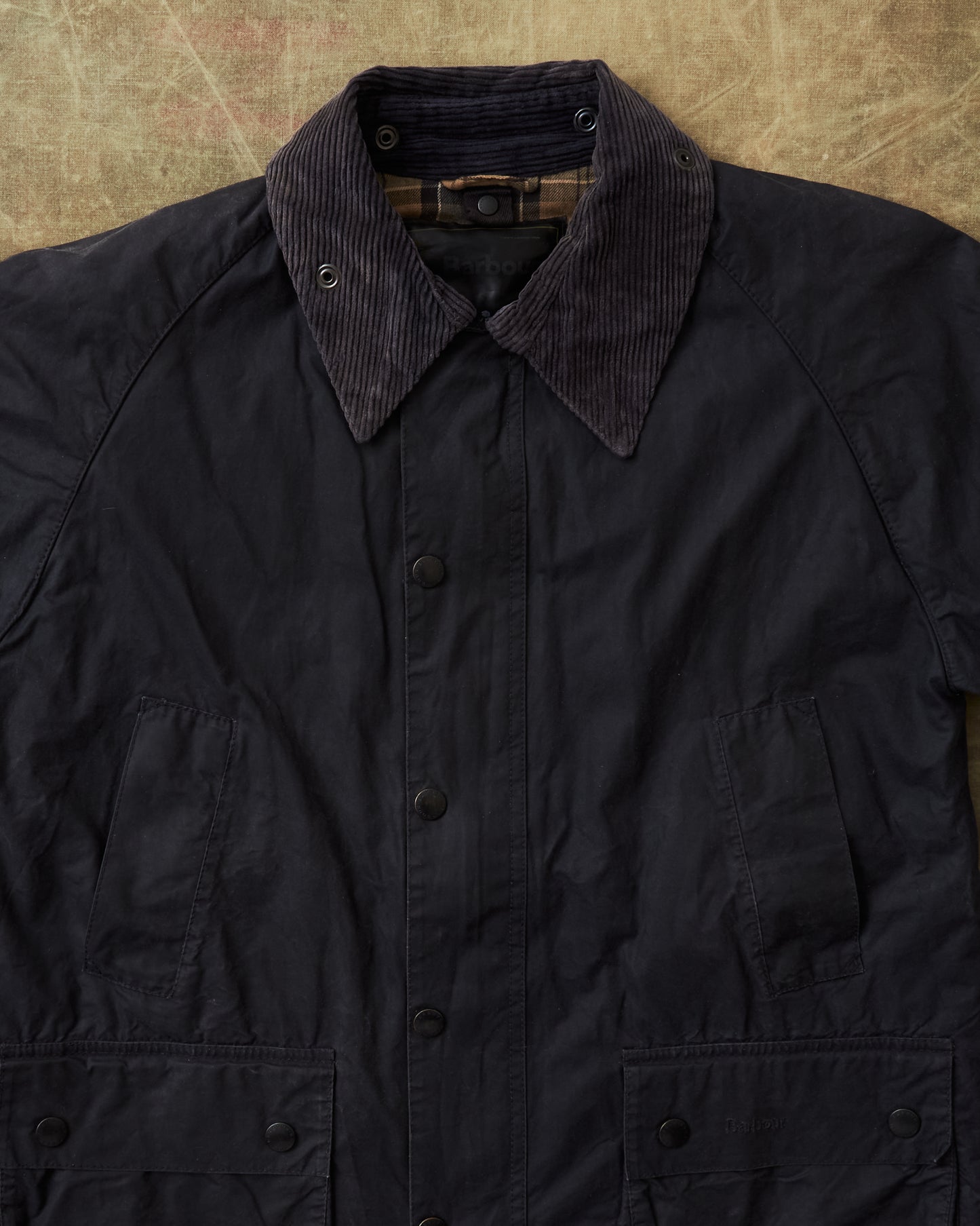Second Hand Barbour Bedale Black Waxed Jacket Size C42 / 107 cm