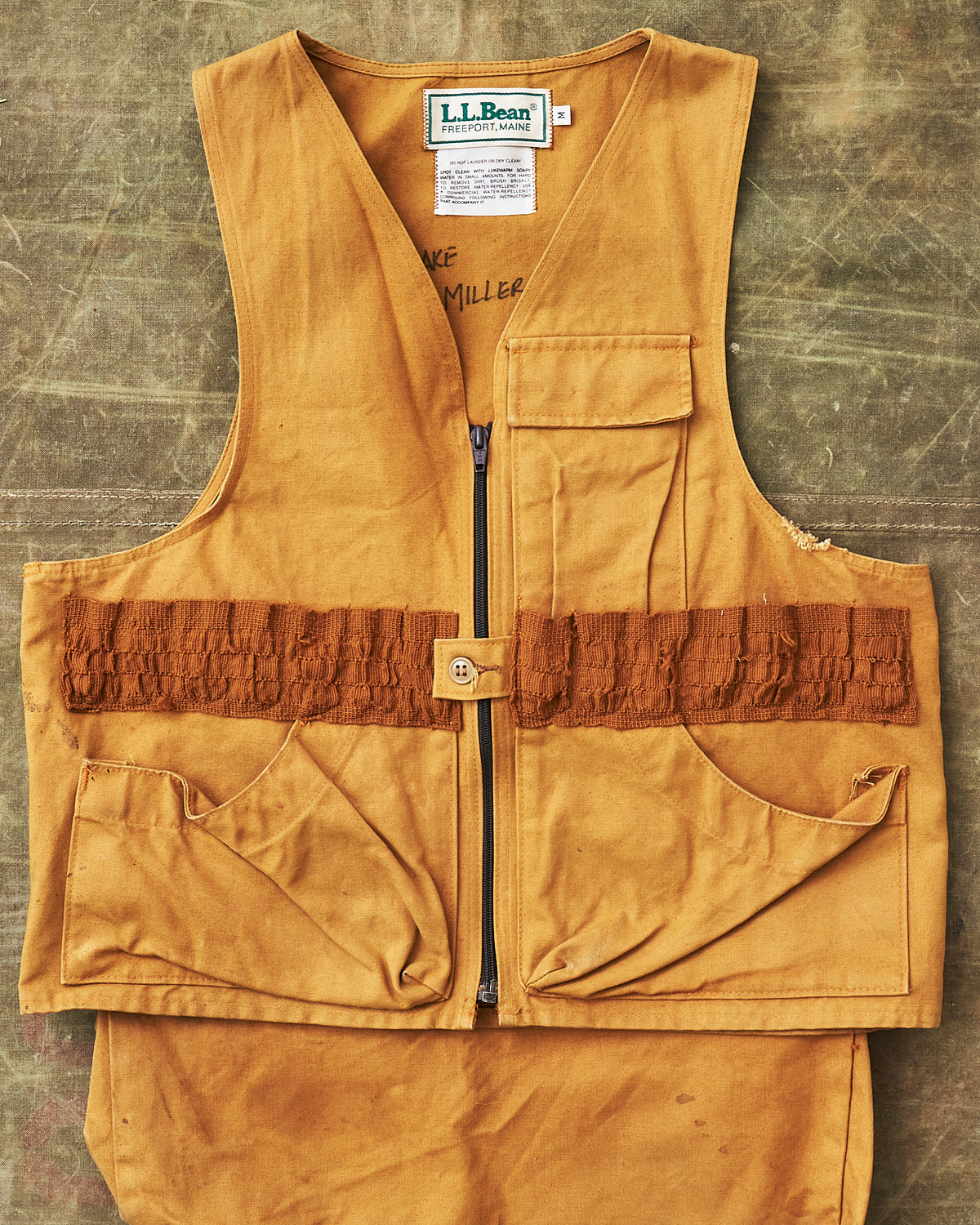 Vintage L.L.Bean 80's Hunting Vest Duck Canvas Size M