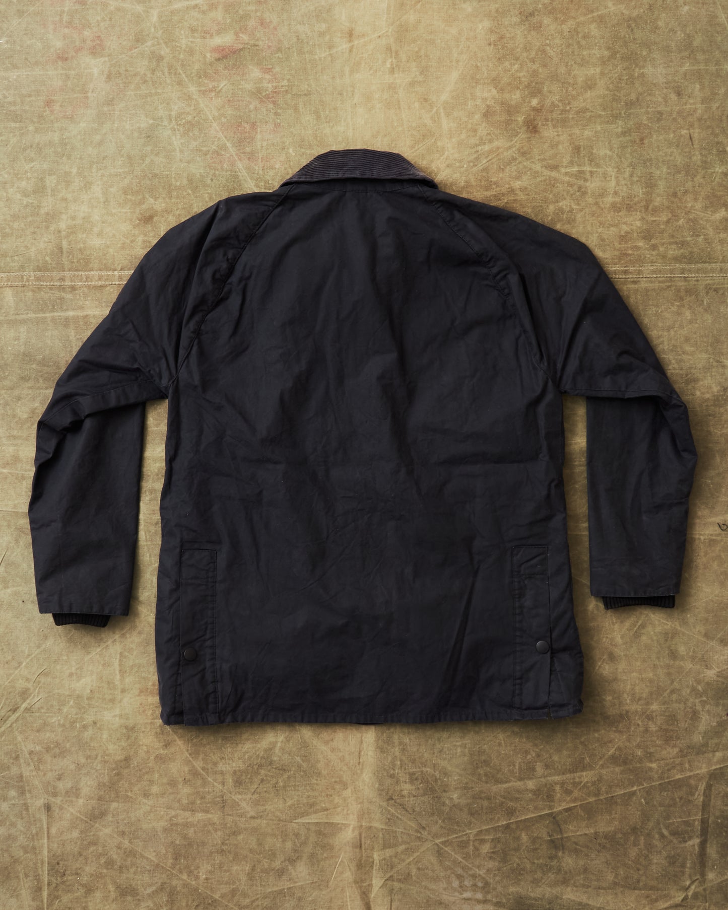 Second Hand Barbour Bedale Black Waxed Jacket Size C42 107 cm