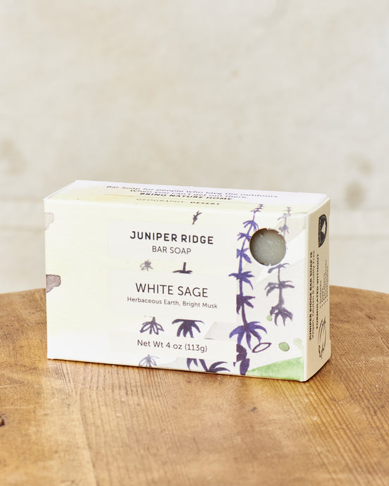 Juniper Ridge Organic Bar Soap White Sage 4oz