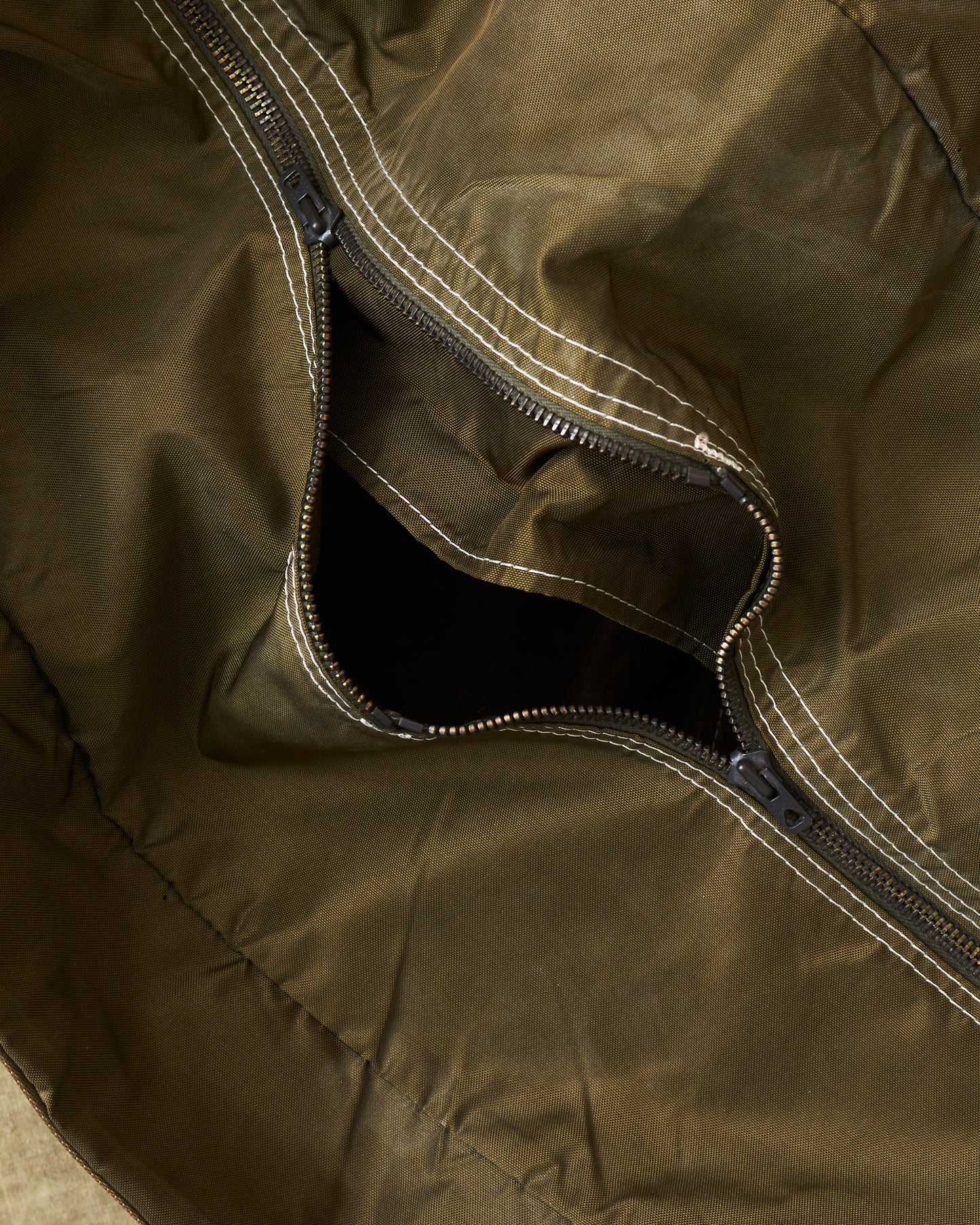 Vintage 1980's French Army Parachute Nylon Duffle Bag