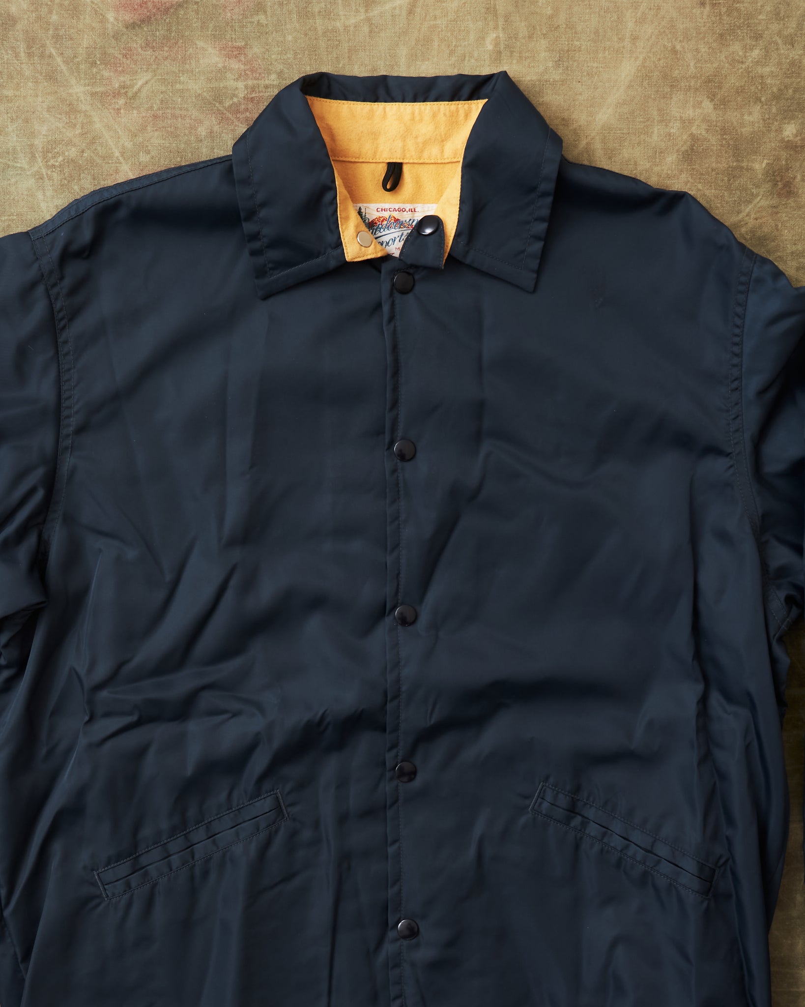 Second Hand Joe McCoy Nylon Coach Jacket Navy Size L – Second Sunrise