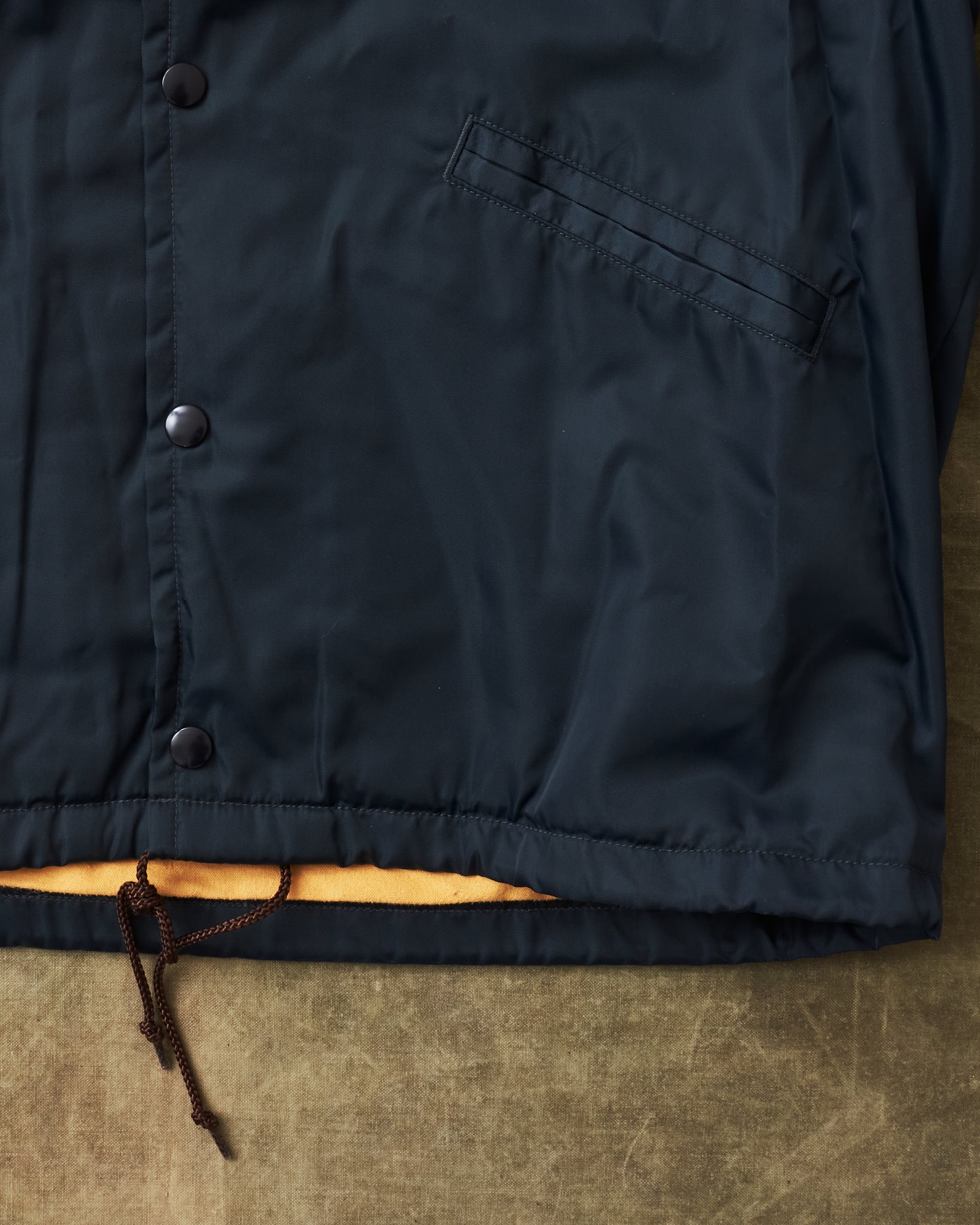 Second Hand Joe McCoy Nylon Coach Jacket Navy Size L
