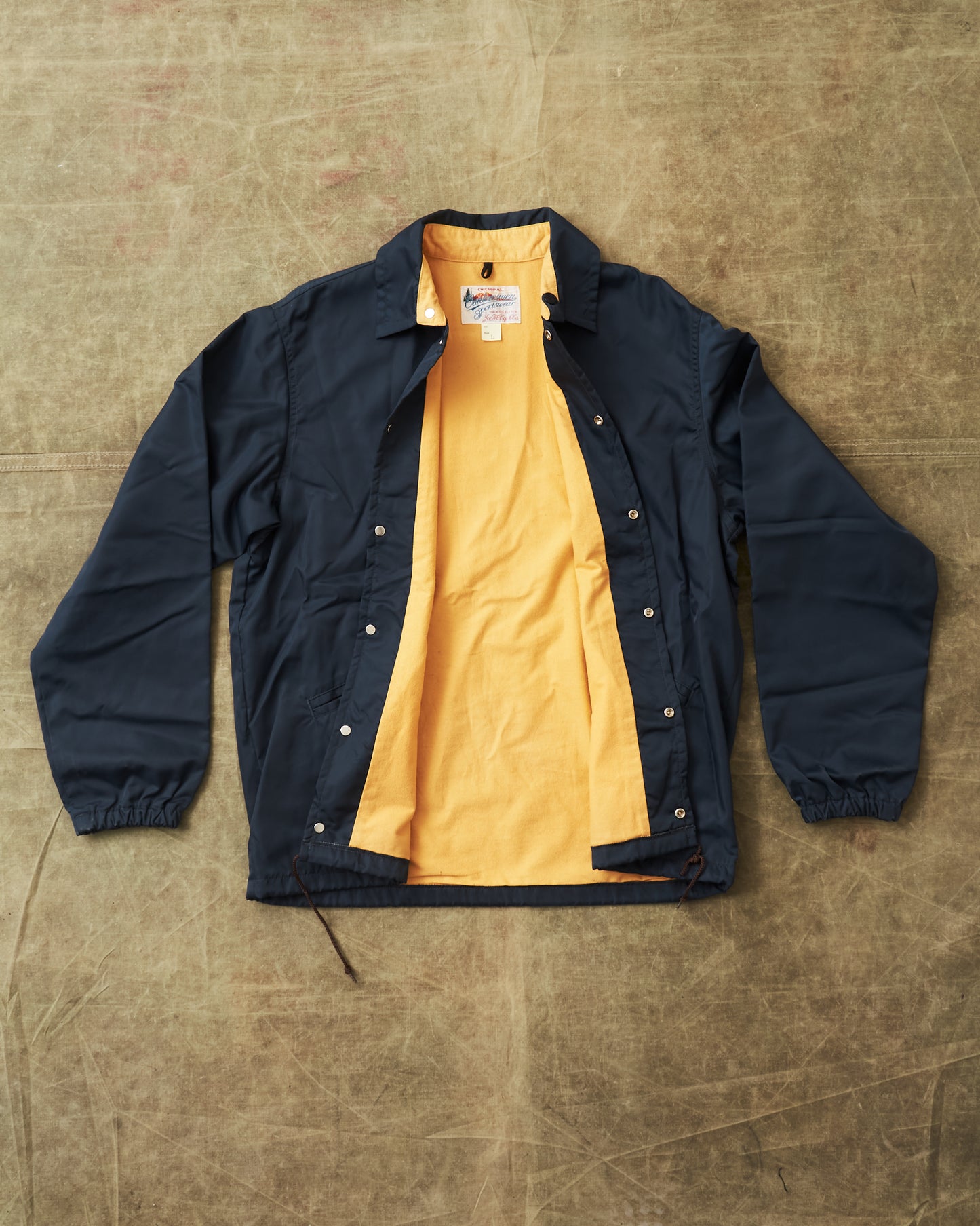 Second Hand Joe McCoy Nylon Coach Jacket Navy Size L
