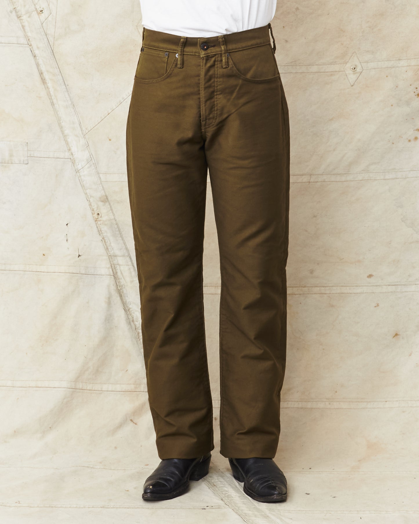 Indigofera Kirk Pants Bedford Dark Olive