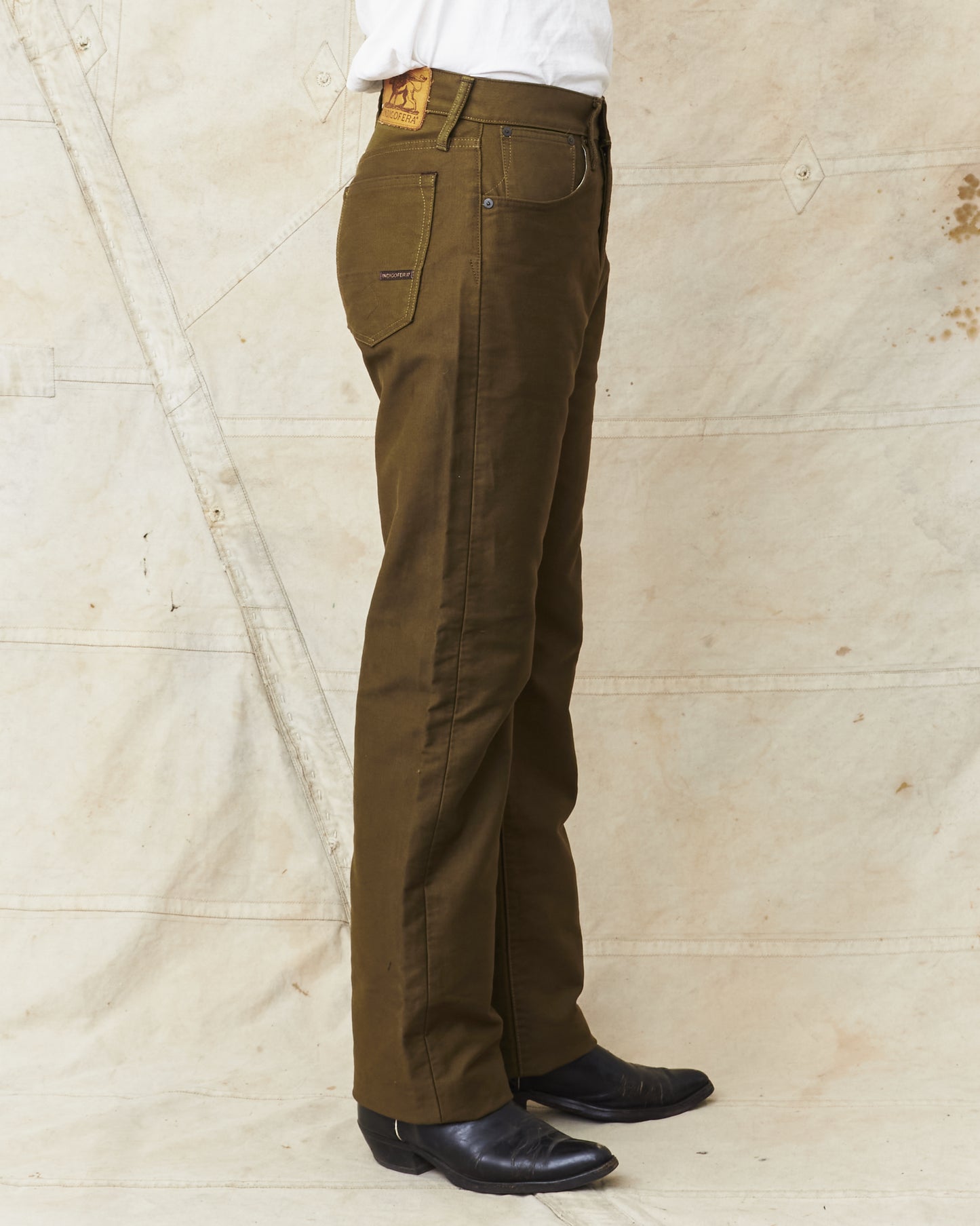Indigofera Kirk Pants Bedford Dark Olive
