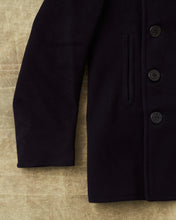 Vintage Original 1940s WWll 10 Button USN Wool Pea Coat