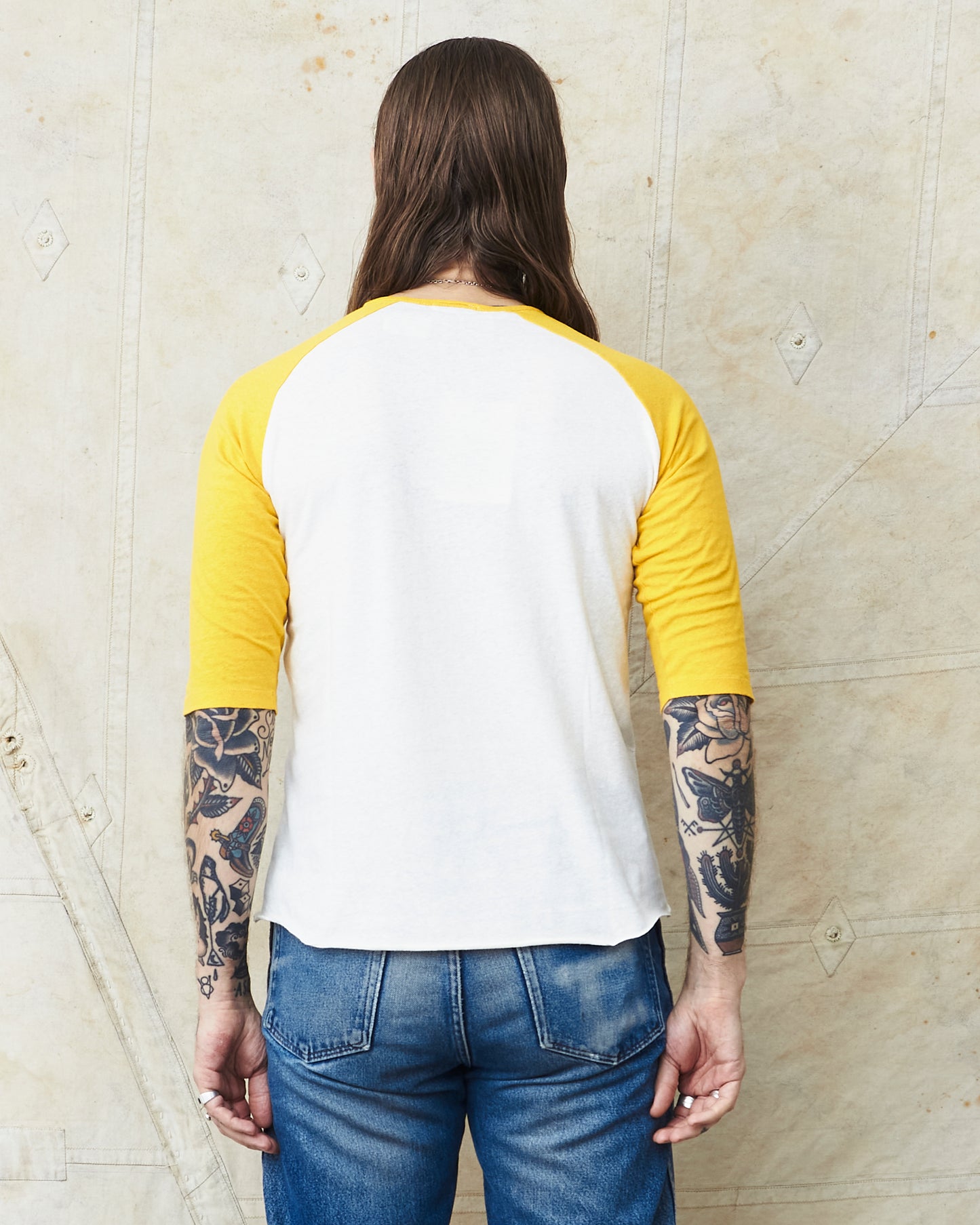 Indigofera Leon Raglan Sweater Hemp / Cotton Cocatoo White / Yellow