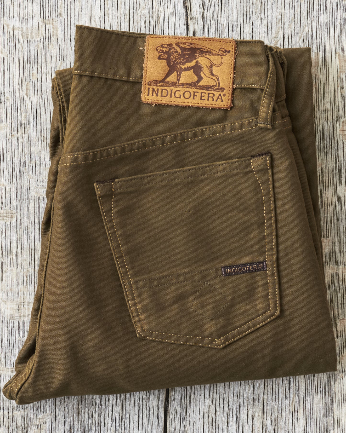 Indigofera Kirk Pants Bedford Dark Olive