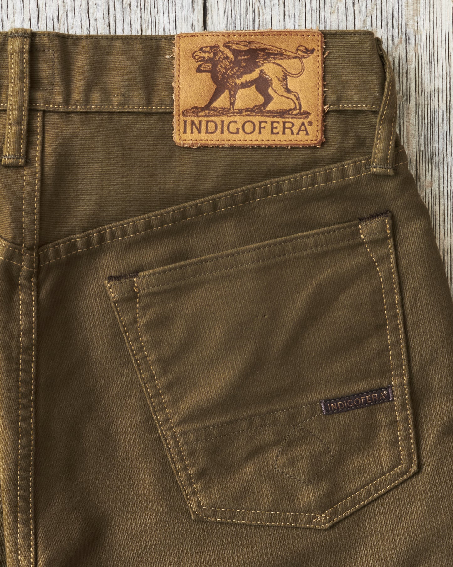 Indigofera Kirk Pants Bedford Dark Olive