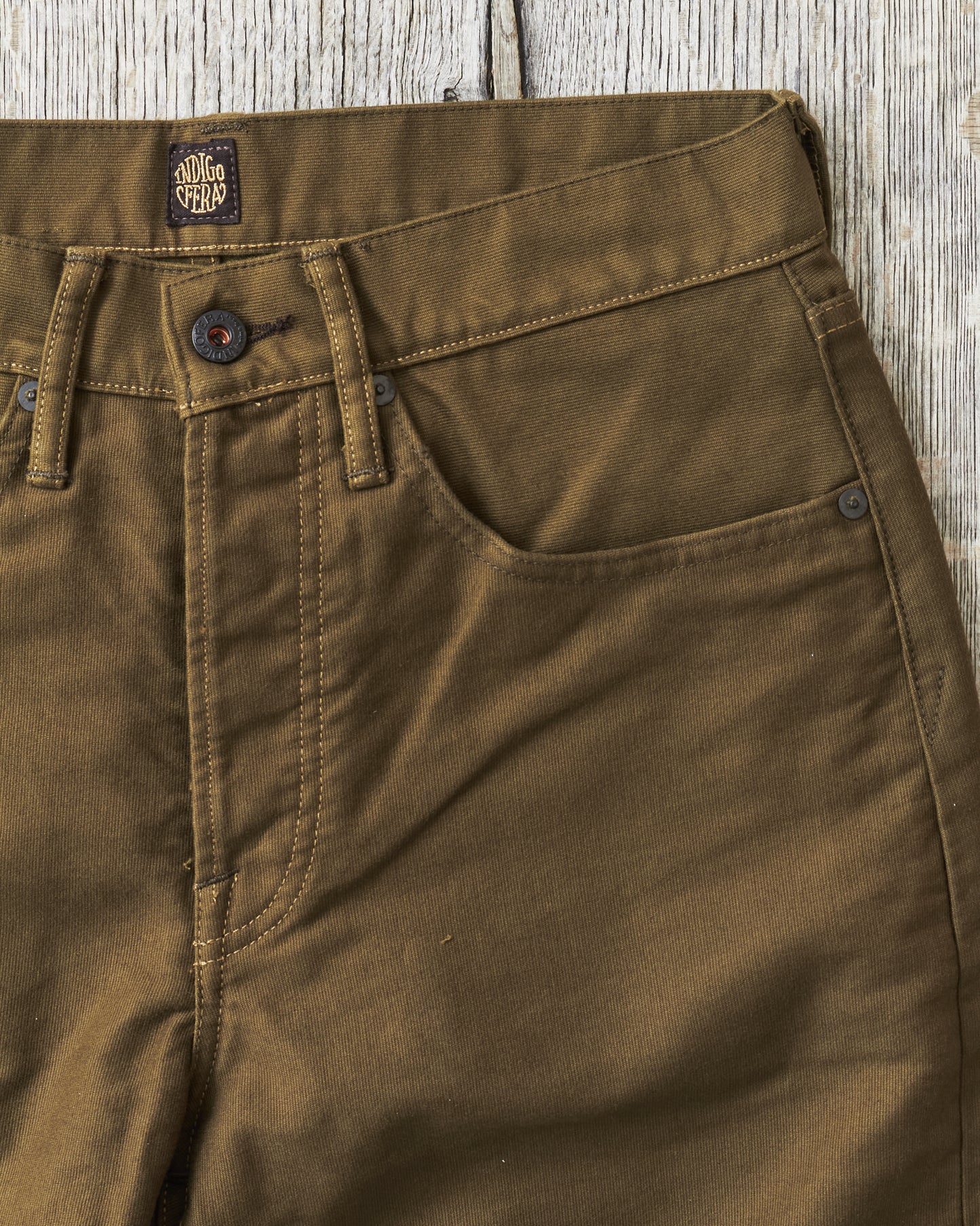 Indigofera Kirk Pants Bedford Dark Olive