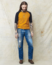 Indigofera Leon Raglan Sweater Orange / Marshall Black