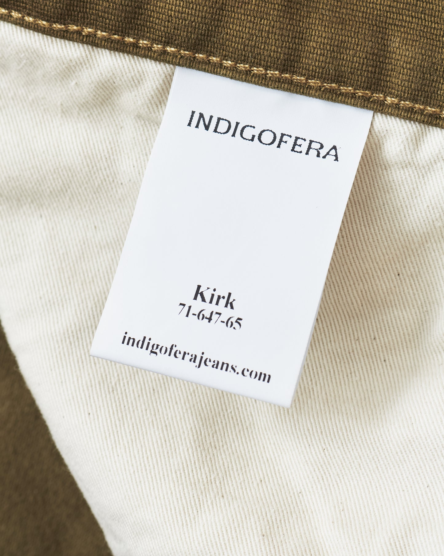 Indigofera Kirk Pants Bedford Dark Olive