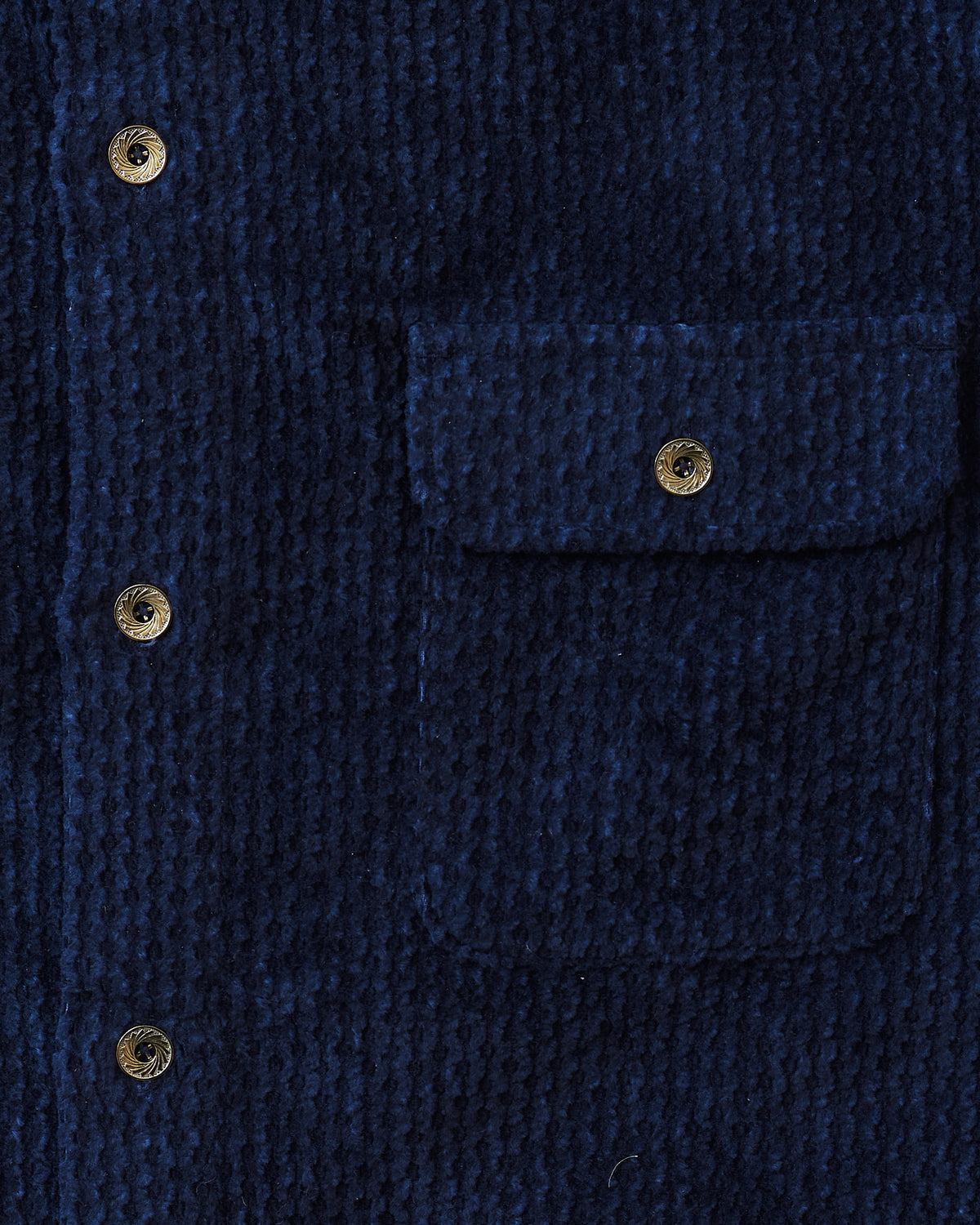 Indigofera Webster Shirt Dobby Corduroy Navy