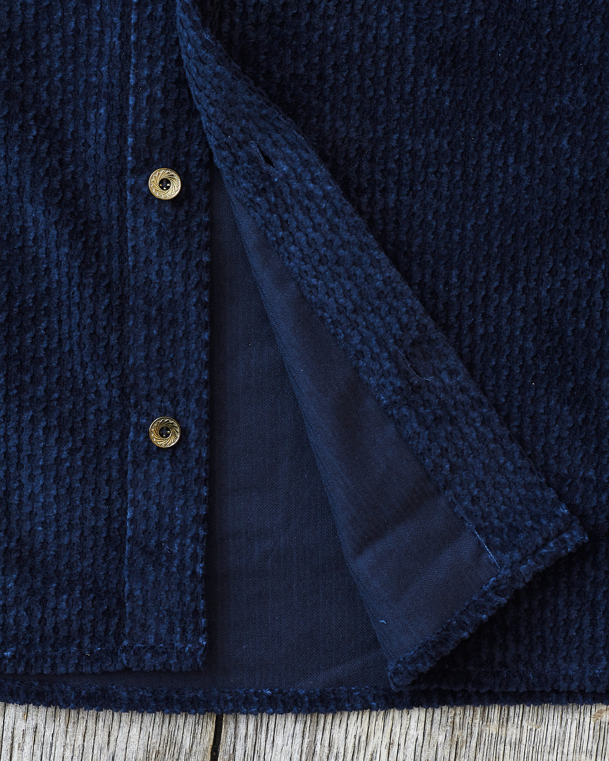 Indigofera Webster Shirt Dobby Corduroy Navy