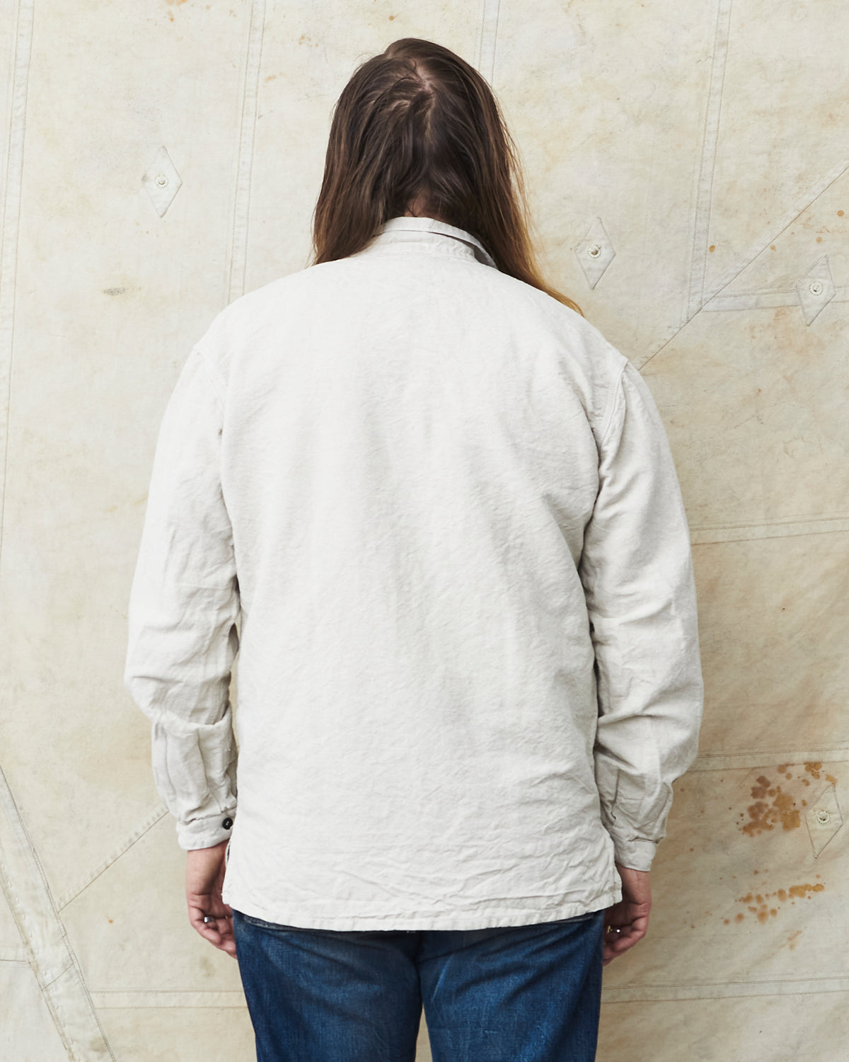 Tender 410 Three Pocket Square Tail Shirt Rinse Cotton & Linen