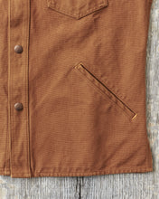 Indigofera Fargo Trucker Jacket Smithson Canvas Terracotta