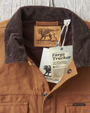 Indigofera Fargo Trucker Jacket Smithson Canvas Terracotta