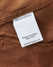 Indigofera Fargo Trucker Jacket Smithson Canvas Terracotta