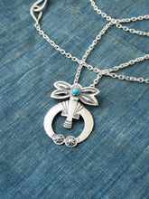 Larry Smith Butterfly Naja Silver Pendant Turquoise NL-0106