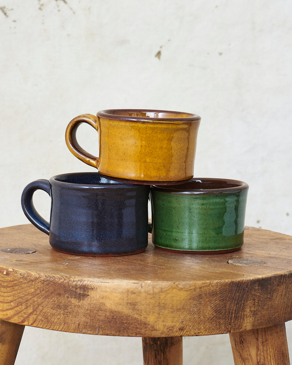 Tender Half Height Coffee Mug Green Glaze