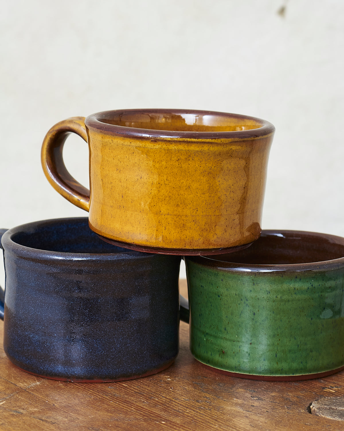 Tender Half Height Coffee Mug Green Glaze