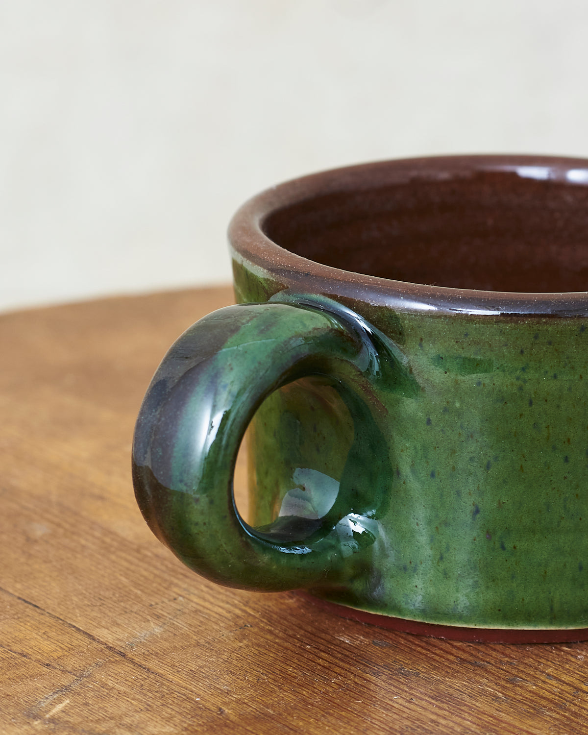 Tender Half Height Coffee Mug Green Glaze