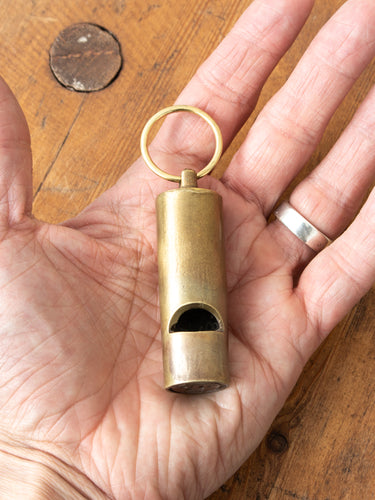 Tender Lost Wax Cast Brass Guard's Whistle