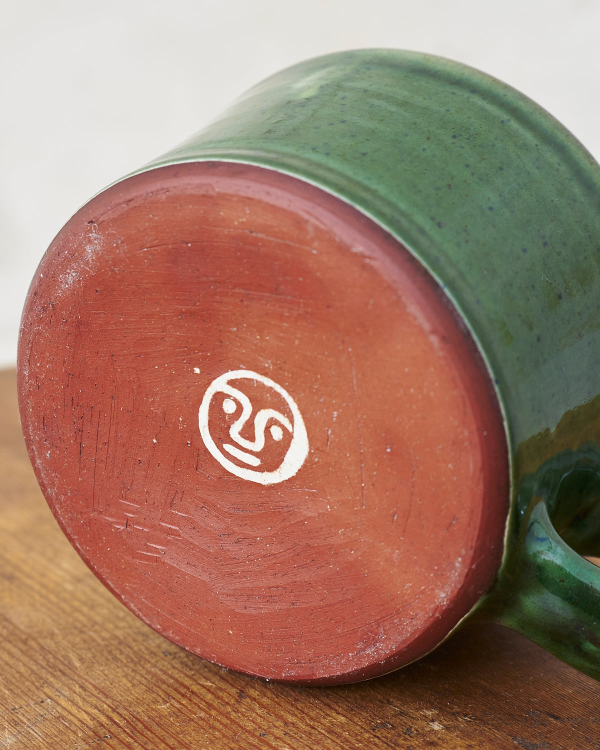 Tender Half Height Coffee Mug Green Glaze