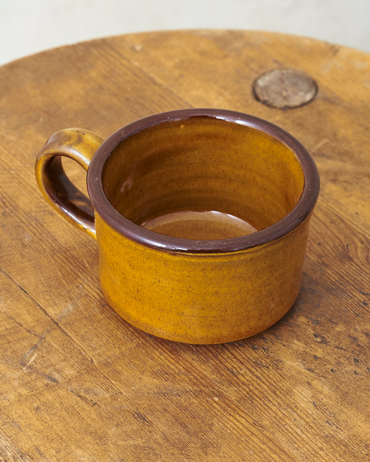 Tender Half Height Coffee Mug Amber Glaze