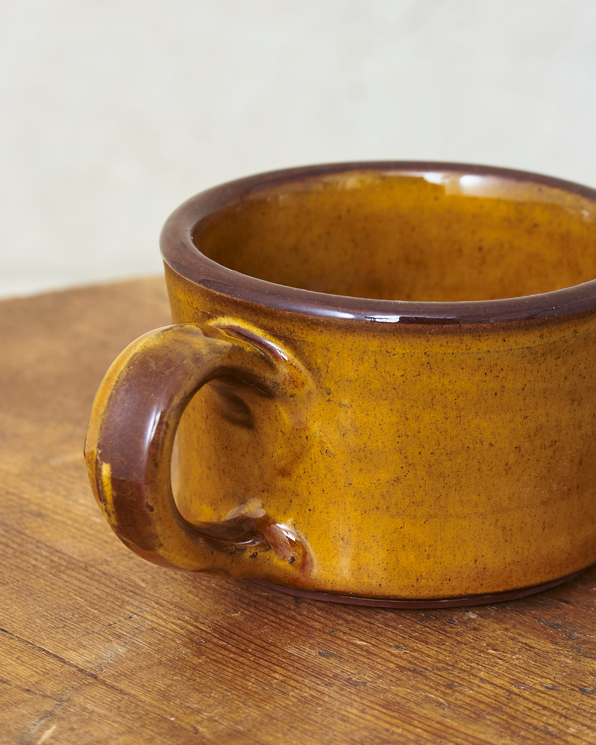 Tender Half Height Coffee Mug Amber Glaze