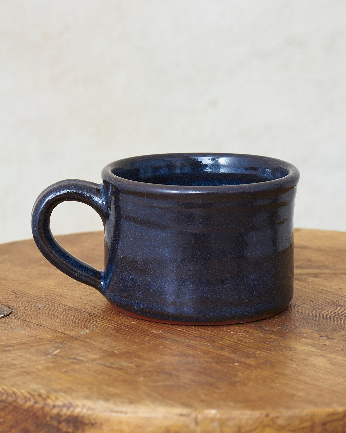 Tender Half Height Coffee Mug Blue Glaze
