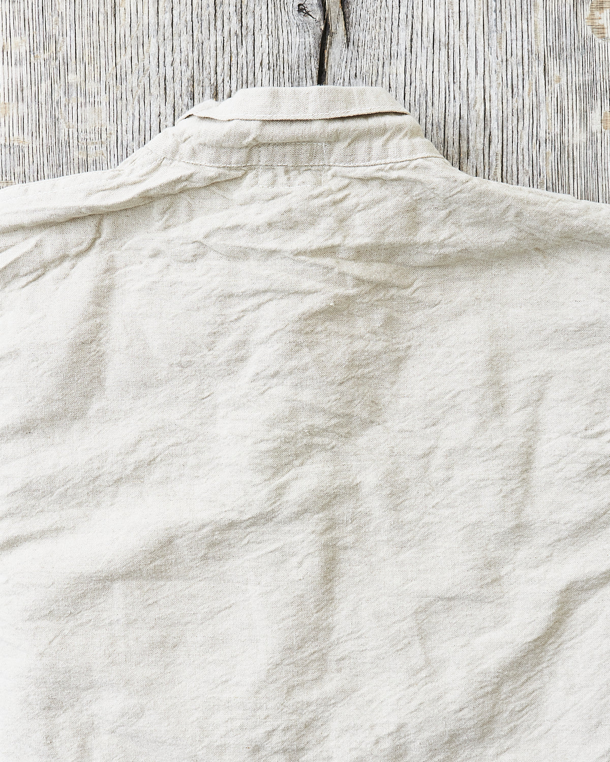 Tender 410 Three Pocket Square Tail Shirt Rinse Cotton & Linen
