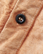 Tender 410 Three Pocket Square Tail Shirt Red Ochre Cotton & Linen