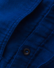 Tender 479 Short Sleeve Square Tail Yoke Pocket Shirt Cotton Sateen Achilles Heel Indigo